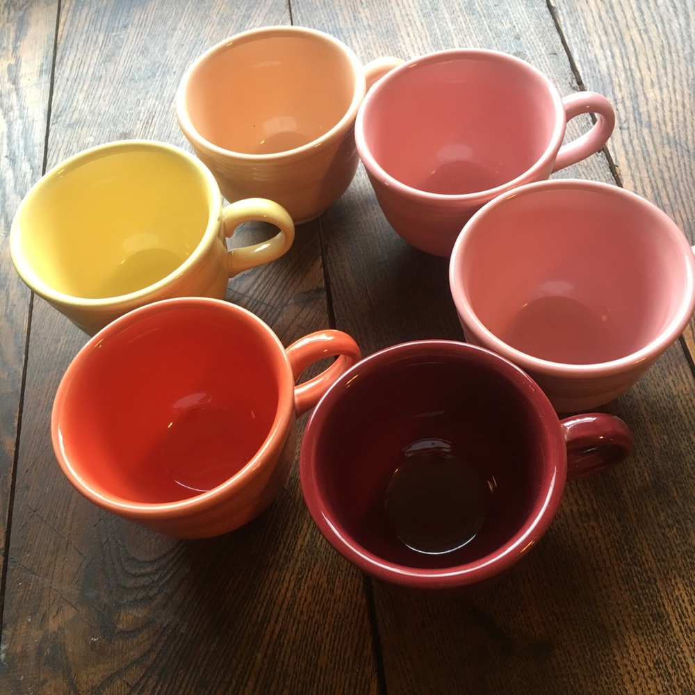 Fiestaware monochromatic tea or small coffee cups